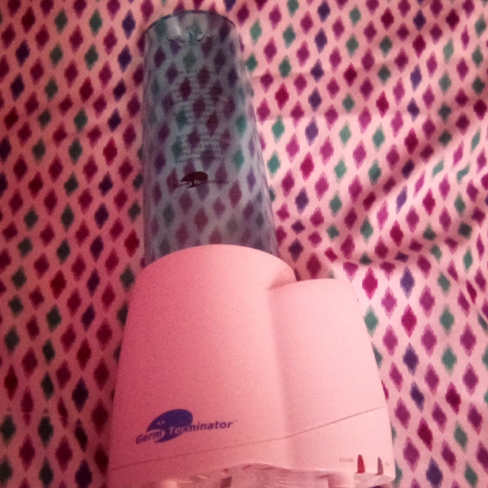 Germ Terminator White and Blue Sanitizer
